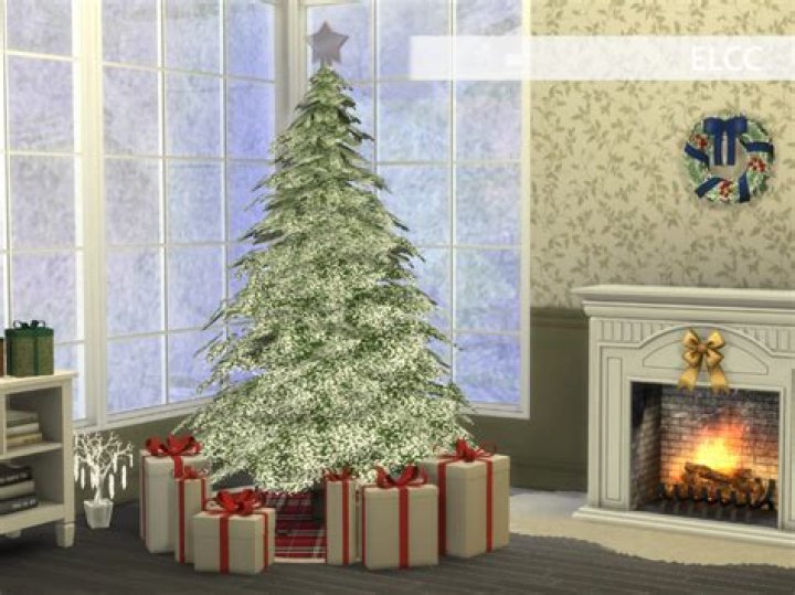 Where is the Christmas tree in Sims 2?