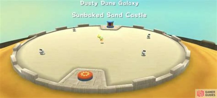 Where is the secret star on sunbaked sand castle?