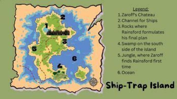 Where is the ship trap island?