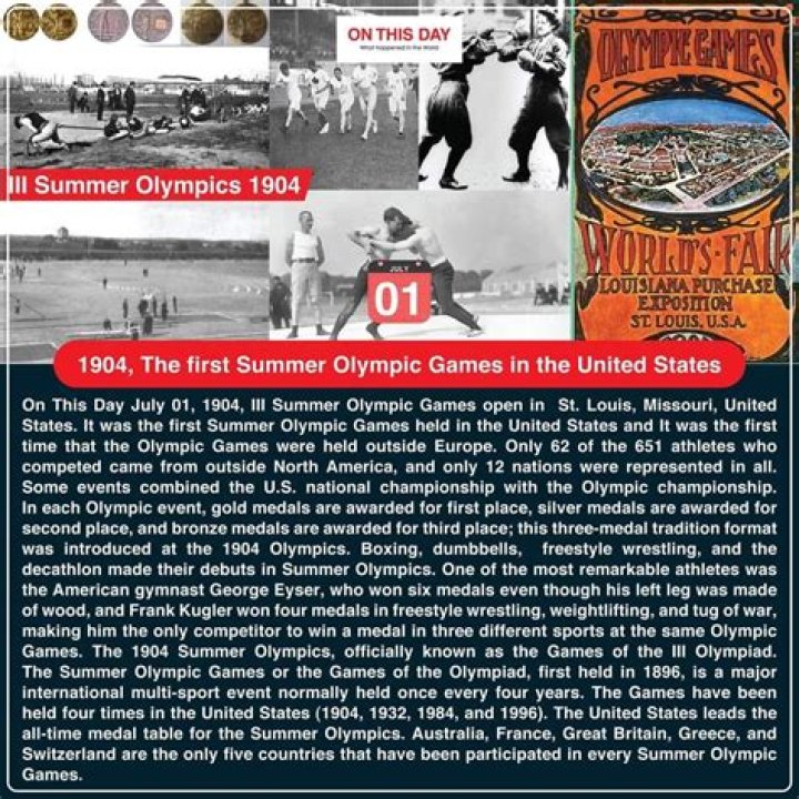 Where was the first summer Olympic game held?