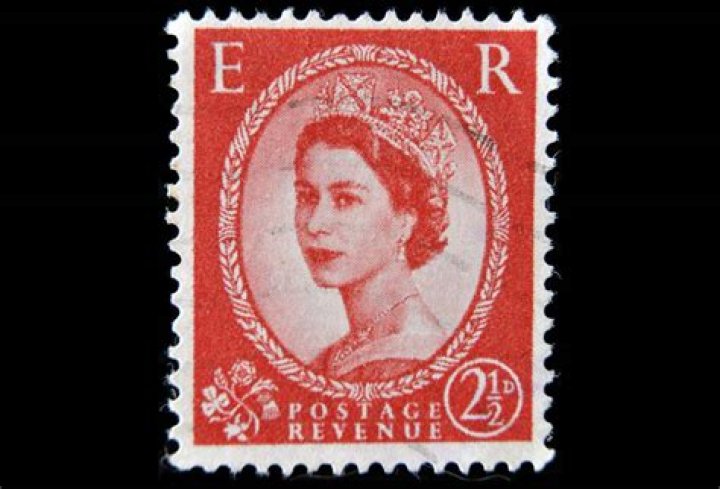 Which queen was on the first postage stamp?