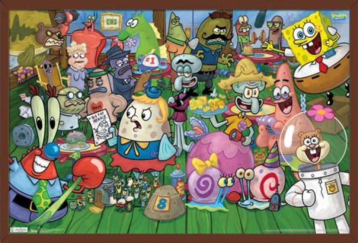 Who are the 10 main characters in SpongeBob?