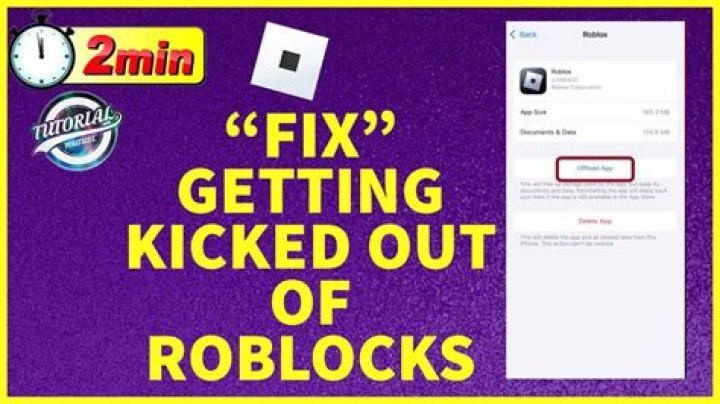 Why does Roblox keep kicking me out?